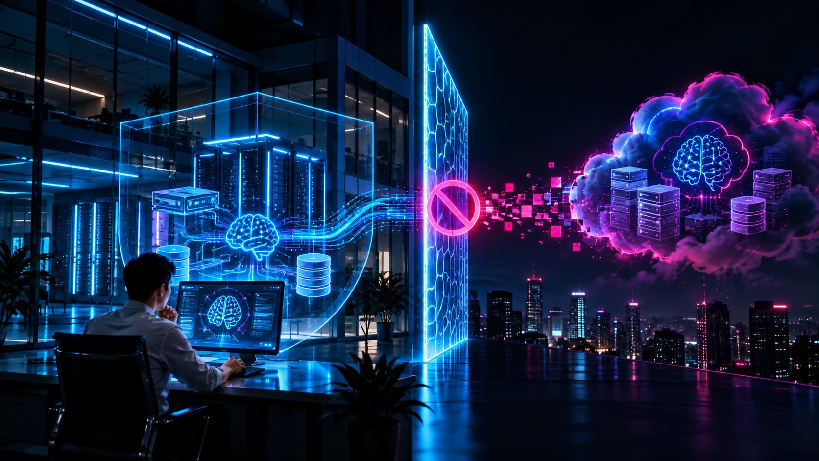 Dữ liệu chạy an toàn tại hạ tầng nội bộ so với cloud bên ngoài